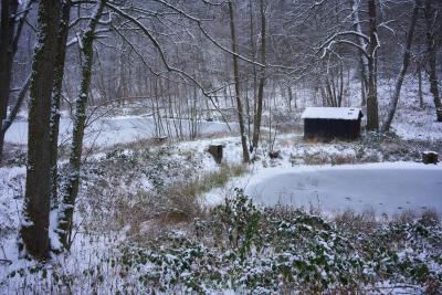 Die kleine Hütte an den Weihern